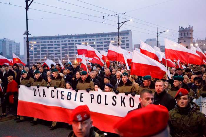 Марш Независимости в Польше