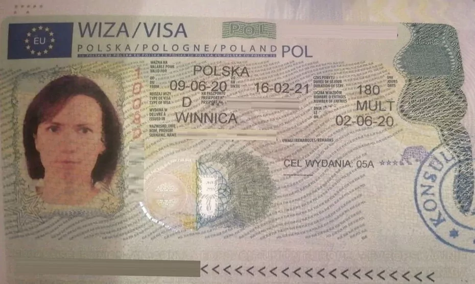 полугодовая рабочая виза в Польшу категория D 05a